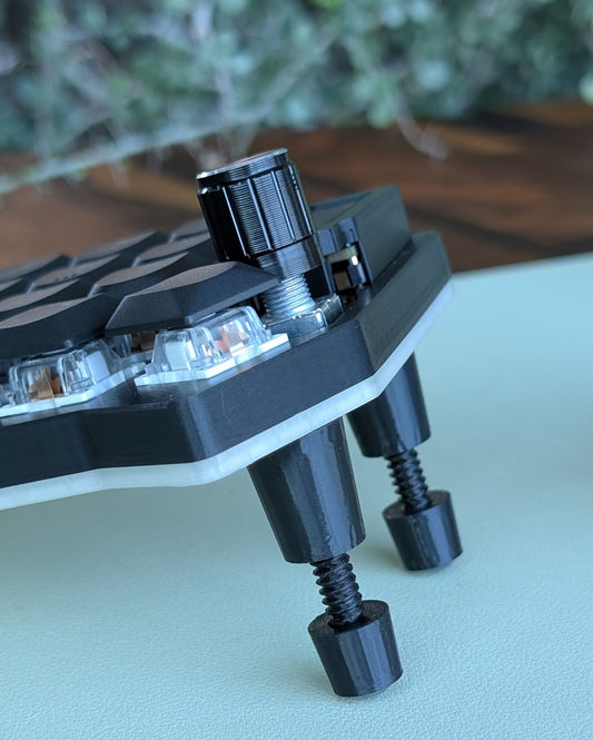 mechanical ergonomic split keyboard tenting cones adapter