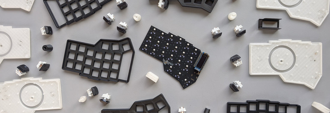 Assortment of typical disposable plastic parts