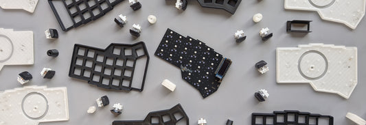 Assortment of typical disposable plastic parts