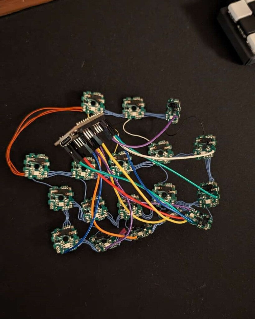 mechanical ergonomic split keyboard dactyl wiring