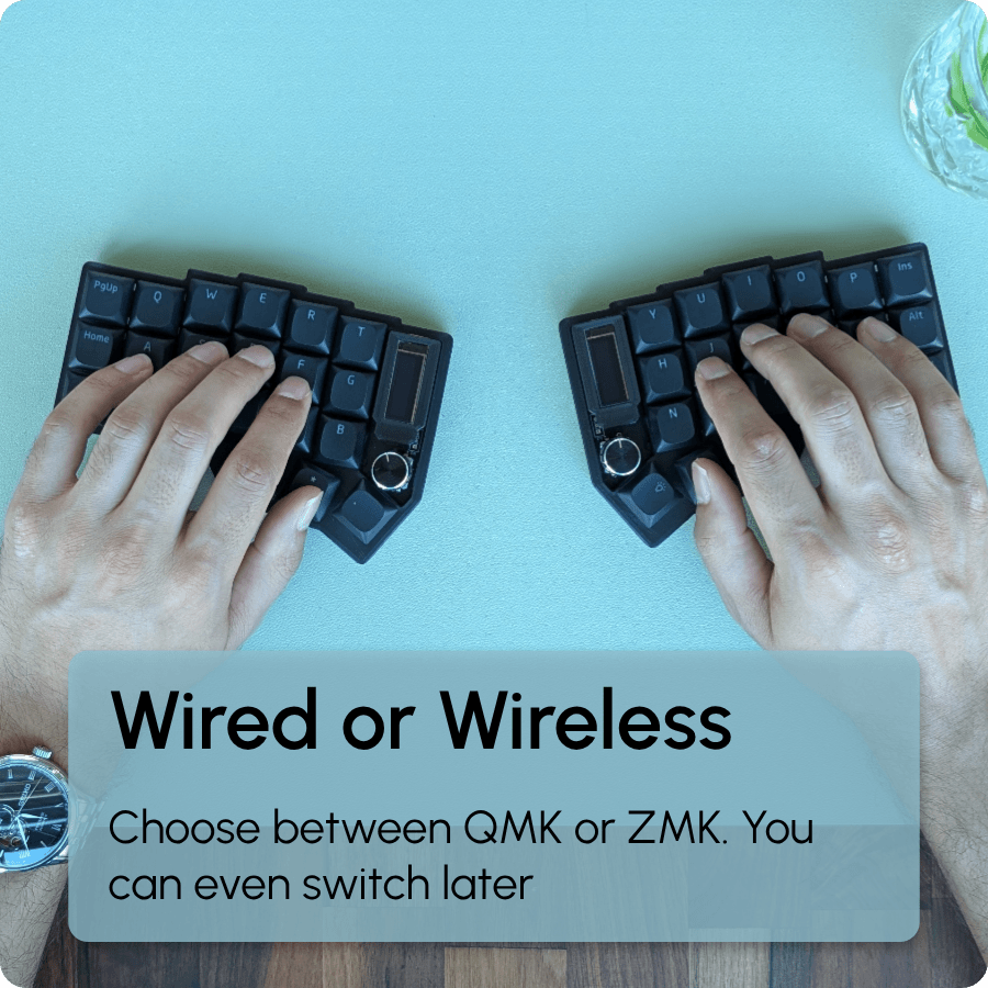 mechanical ergonomic split keyboard wired wireless
